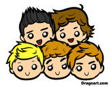 Dibujo One Direction 2 pintado por qkmq