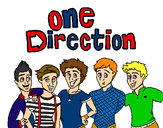 Dibujo One Direction 3 pintado por danielasty