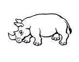 Dibujo Rinoceronte 2 pintado por itacho