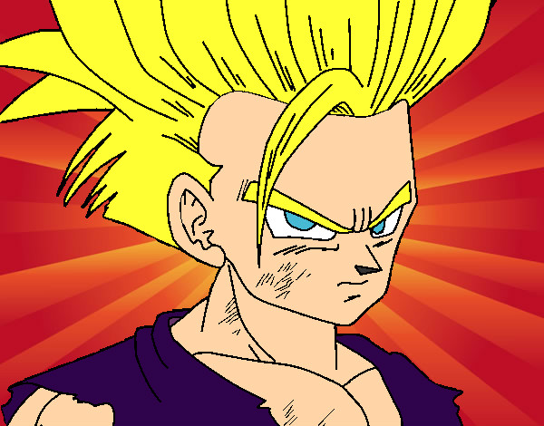 Dibujo Son Gohan pintado por bdcbd