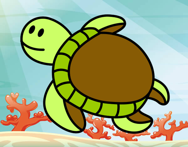 Dibujo Tortuga nadando pintado por 12abbbbbbb