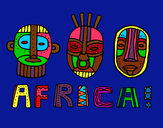 Dibujo Tribus de África pintado por perrybaber