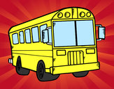 Dibujo Autobús del colegio pintado por SinaiV
