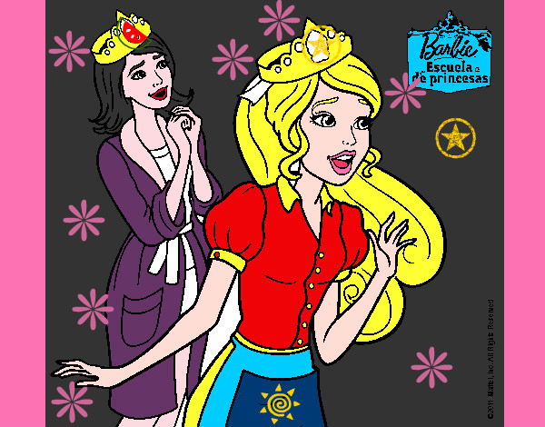 Dibujo Barbie con una corona de princesa pintado por Anhel