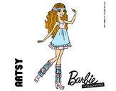 Dibujo Barbie Fashionista 1 pintado por nizauri