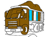 Dibujo Camión de carga 1 pintado por SinaiV