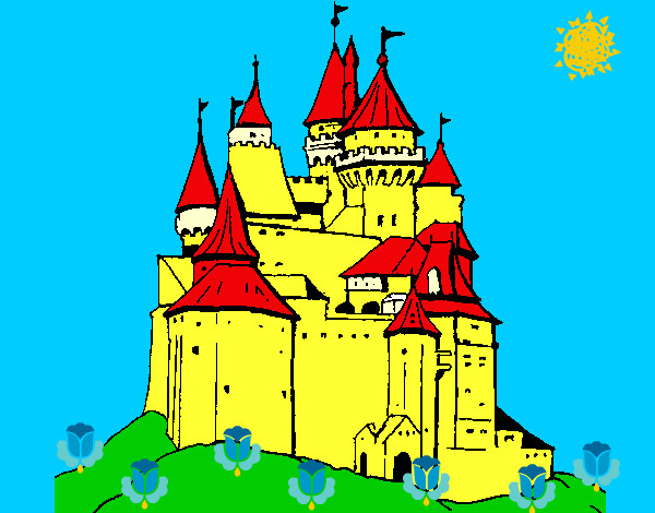 Dibujo Castillo medieval pintado por Melisa