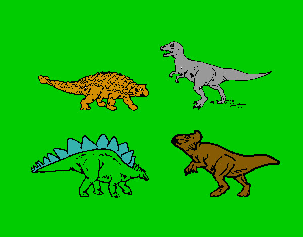 Dibujo Dinosaurios de tierra pintado por cristhoper
