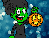 Dibujo Disfraz de Halloween pintado por SinaiV