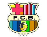 Dibujo Escudo del F.C. Barcelona pintado por joselo25