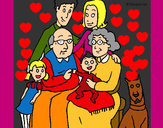 Dibujo Familia pintado por mishkar
