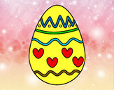 Dibujo Huevo con corazones pintado por SinaiV