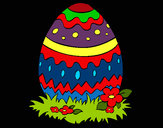 Dibujo Huevo de pascua 2 pintado por amalia