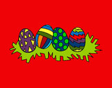 Dibujo Huevos de pascua III pintado por amalia