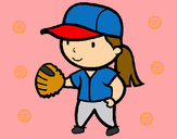 Dibujo Jugadora de béisbol pintado por orianthi