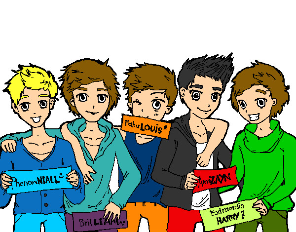 Dibujo Los chicos de One Direction pintado por rodrigo1d