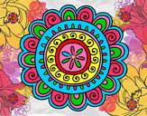 Dibujo Mandala alegre pintado por camilululu
