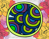 Dibujo Mandala circular pintado por nahir2002