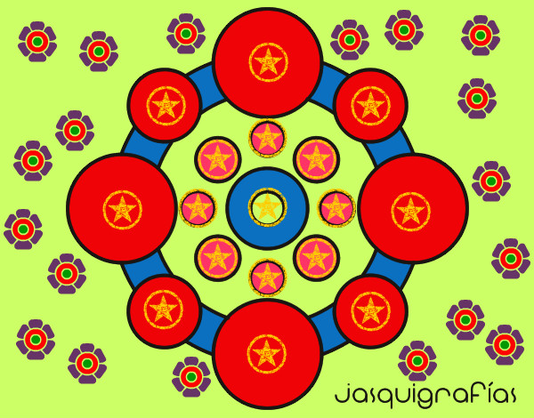 Mandala con redondas