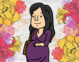Dibujo Mujer embarazada pintado por geraliz