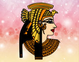 Dibujo Perfil de Cleopatra pintado por chicacool