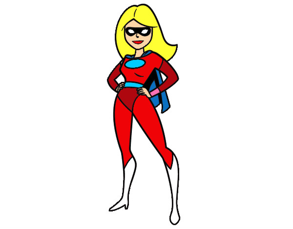 Dibujo Superheroina pintado por karlavare
