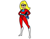 Dibujo Superheroina pintado por karlavare