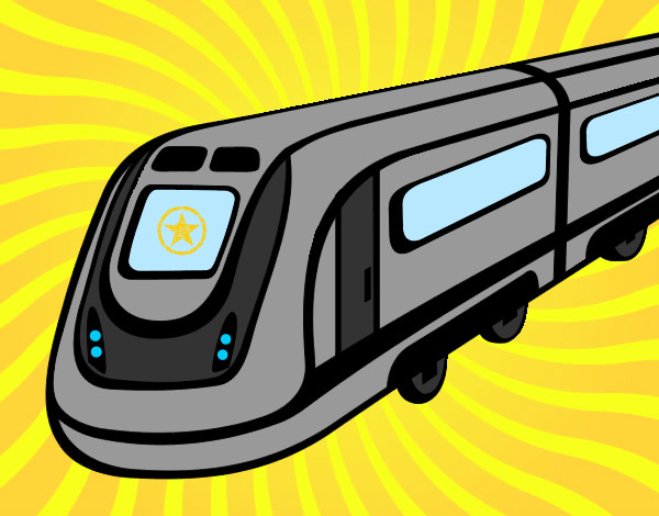 Dibujo Tren de alta velocidad pintado por emily-01