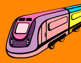 Dibujo Tren de alta velocidad pintado por LuzValenti