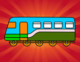 Dibujo Tren de pasajeros pintado por SinaiV