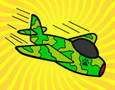 Dibujo Avión de camuflaje pintado por David29109