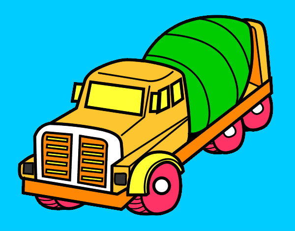 Dibujo Camión hormigonera pintado por Aquiles22