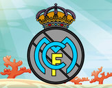Dibujo Escudo del Real Madrid C.F. pintado por Olivier