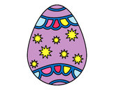 Dibujo Huevo con estrellas pintado por MARIYUYI