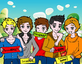 Dibujo Los chicos de One Direction pintado por Tolla