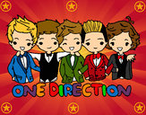 Dibujo One direction pintado por sara10A