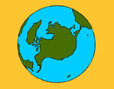 Dibujo Planeta Tierra pintado por Valuu35