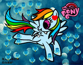 Dibujo Rainbow Dash pintado por bubledaz33