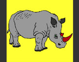 Dibujo Rinoceronte 3 pintado por batu14