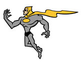 Dibujo Superhéroe poderoso pintado por Ventura