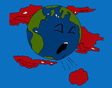 Dibujo Tierra enferma pintado por DEBORILLA
