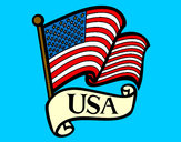 Dibujo Bandera de los Estados Unidos pintado por Josito14