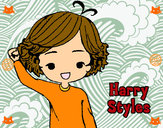 Dibujo Harry Styles pintado por 1Dza