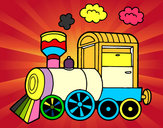 Dibujo Locomotora de vapor pintado por SinaiV