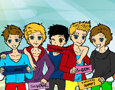 Dibujo Los chicos de One Direction pintado por LuciaChica