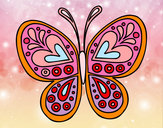 Dibujo Mandala mariposa pintado por yepi123