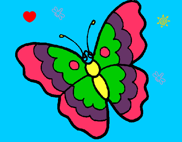 Dibujo Mariposa 13 pintado por maria07