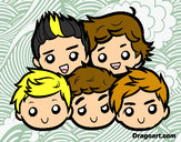 Dibujo One Direction 2 pintado por 1Dza