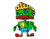 Dibujo Robot con cresta pintado por luck550