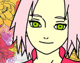 Dibujo Sakura Haruno red pintado por Crystal25